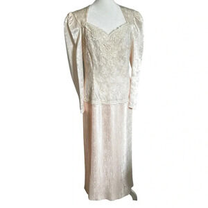 SCOTT MCCLINTOCK Romantic Vintage Blush Formal Dress Victorian Fairy Vibes Sz M